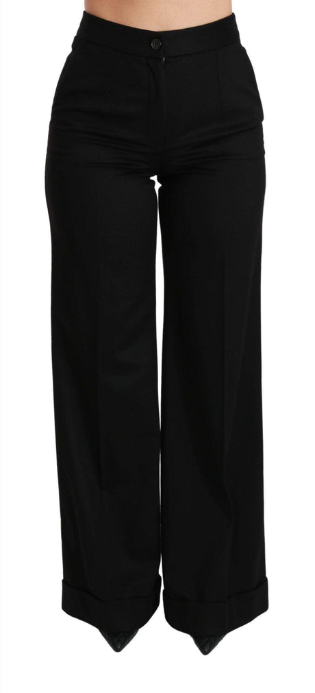 Dolce & Gabbana Elegant High Waist Flared Cashmere Pants - Hilstor