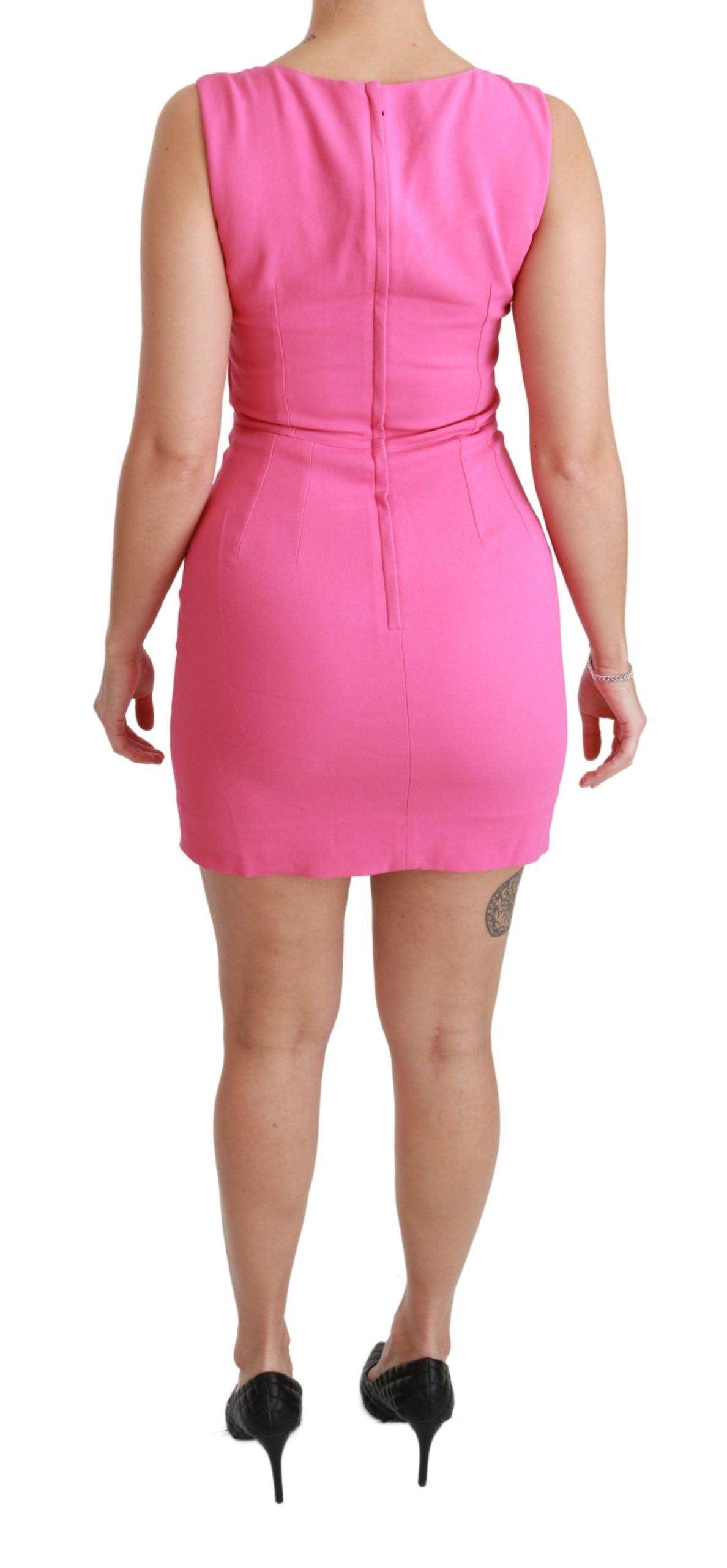 Dolce & Gabbana Chic Pink Sheath Mini Bodycon Dress - Hilstor