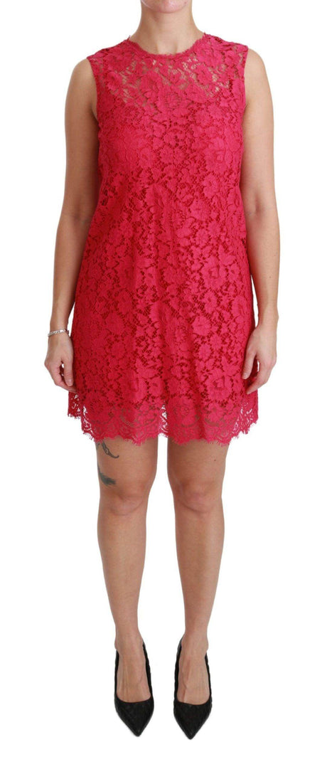 Dolce & Gabbana Shocking Pink Mini Bodycon Dress - Hilstor
