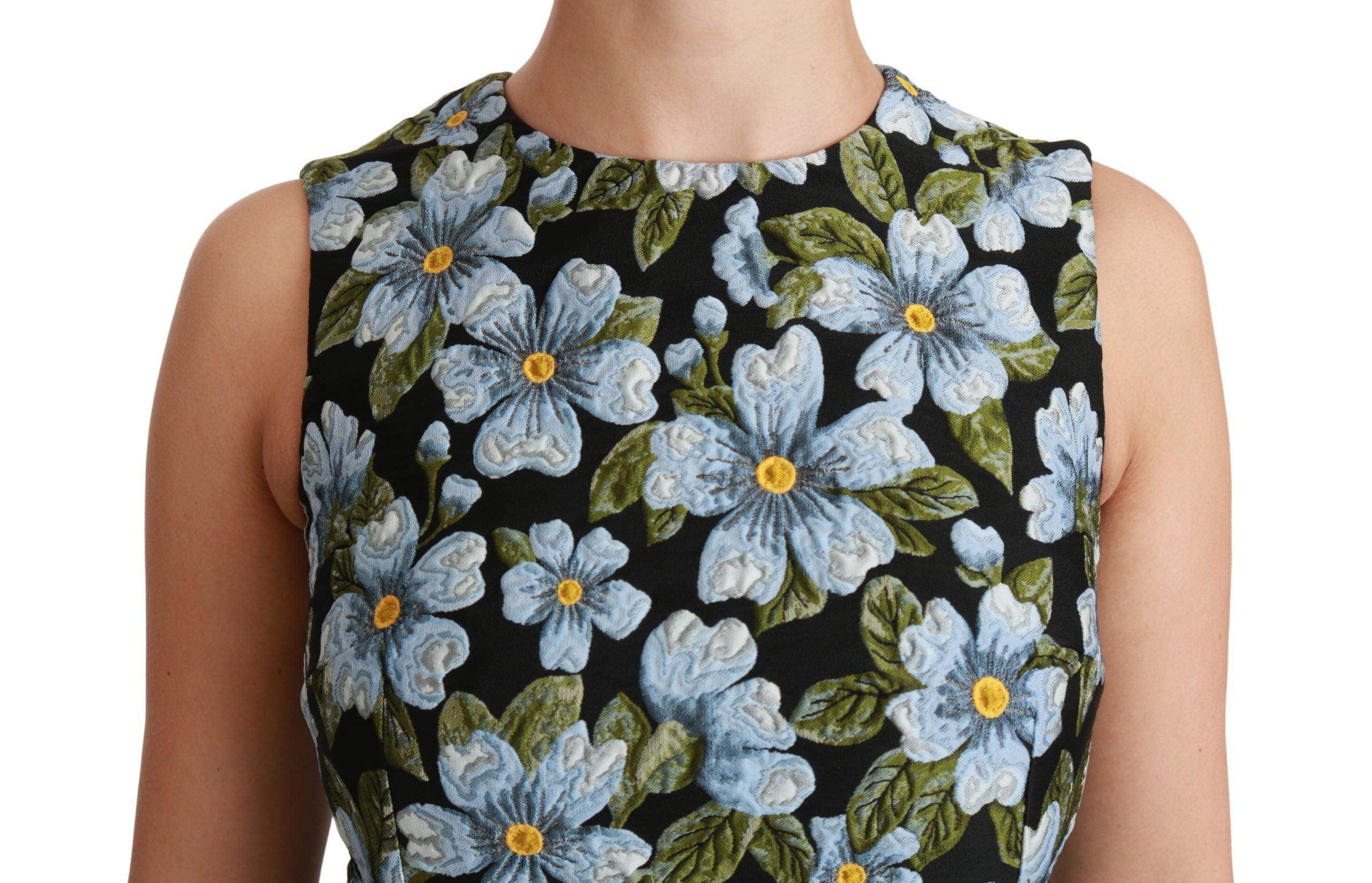 Dolce & Gabbana Elegant Floral Mini Shift Dress - Hilstor