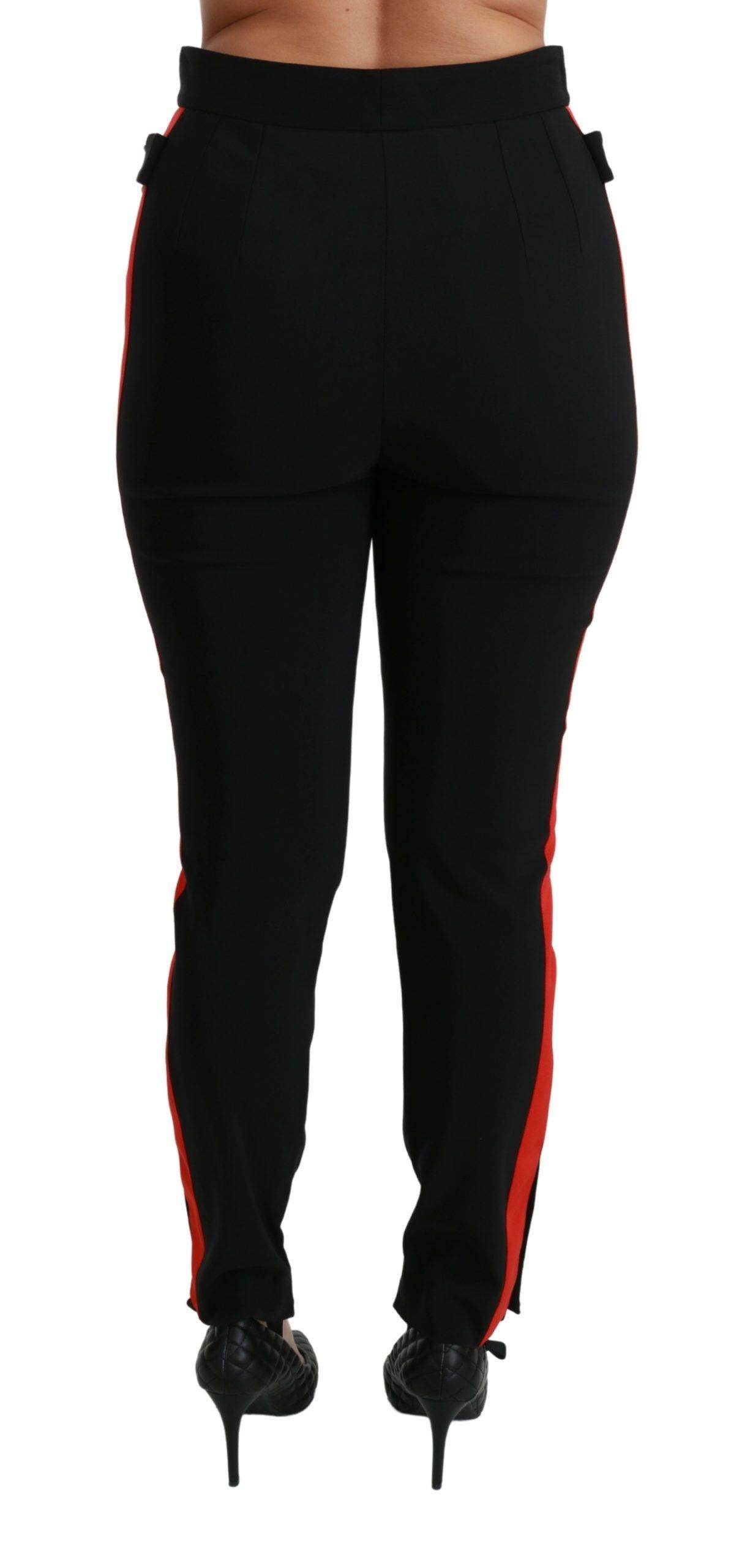 Dolce & Gabbana Chic High Waist Skinny Pants in Black - Hilstor