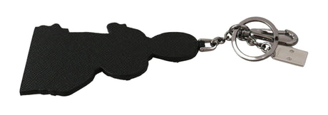 Dolce & Gabbana Elegant Tricolor Leather Keychain - Hilstor