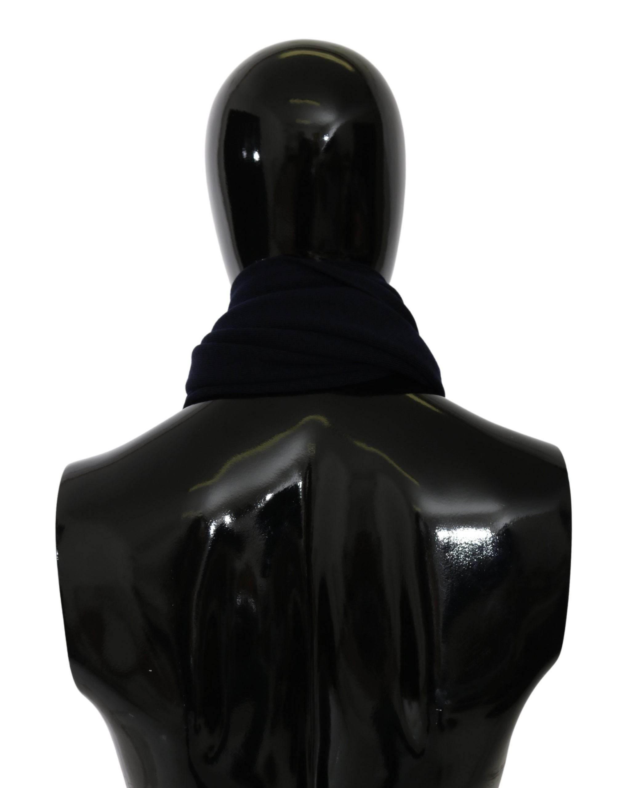 Dolce & Gabbana Blue #DGLovesLondon Wrap Shawl Wool Scarf - Hilstor