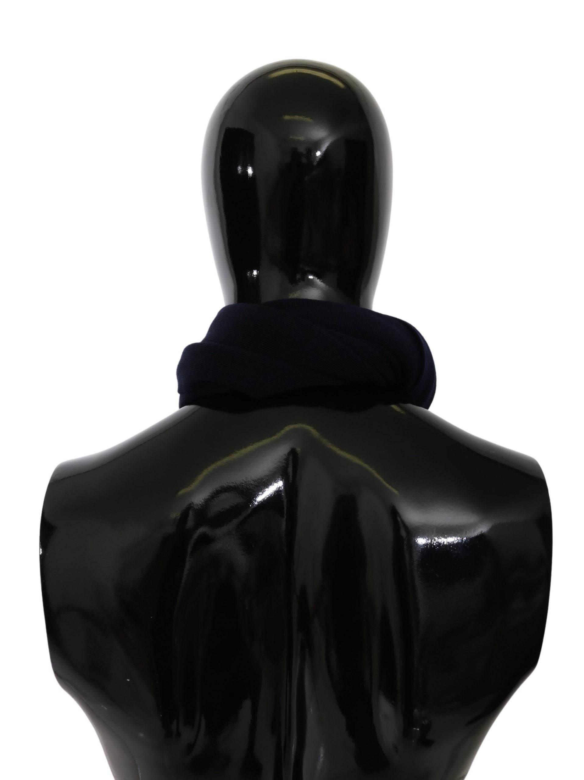 Dolce & Gabbana Blue #DGLovesLondon Wrap Shawl Wool Scarf - Hilstor