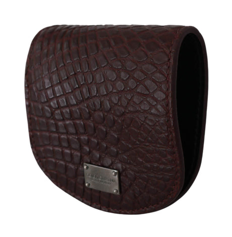 Dolce & Gabbana Refined Caimano Leather Coin Case - Hilstor