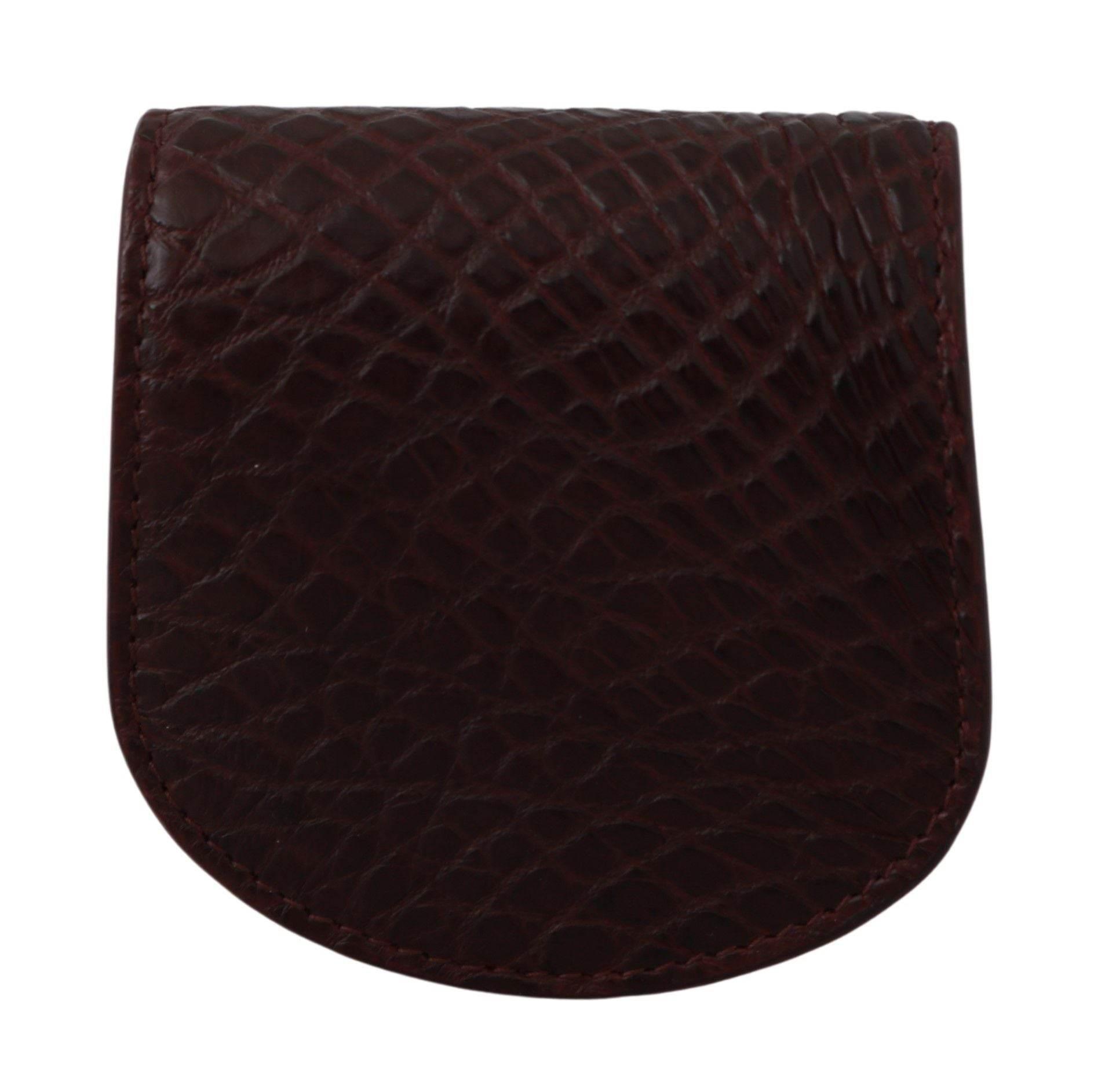 Dolce & Gabbana Refined Caimano Leather Coin Case - Hilstor