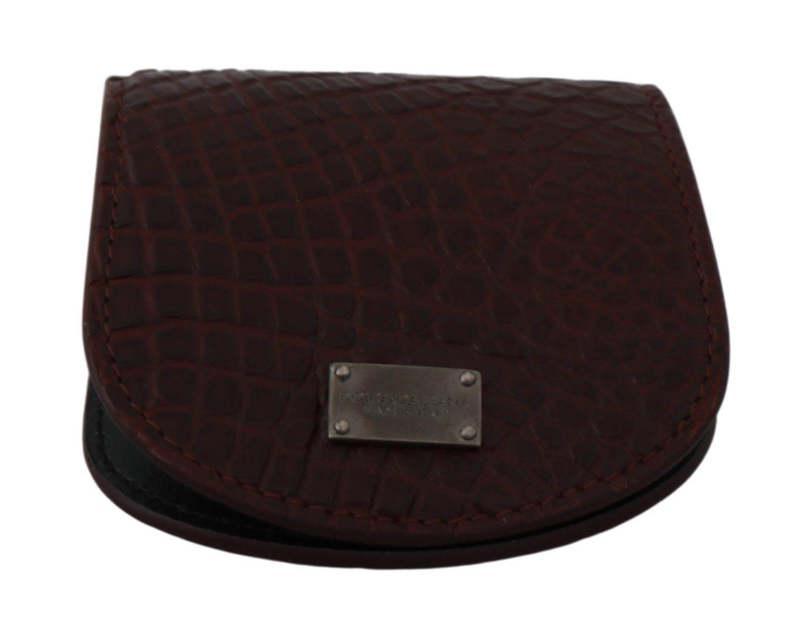 Dolce & Gabbana Refined Caimano Leather Coin Case - Hilstor