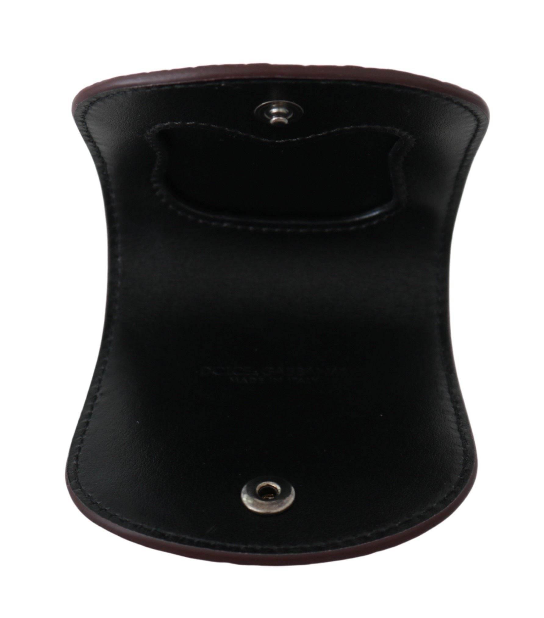 Dolce & Gabbana Refined Caimano Leather Coin Case - Hilstor