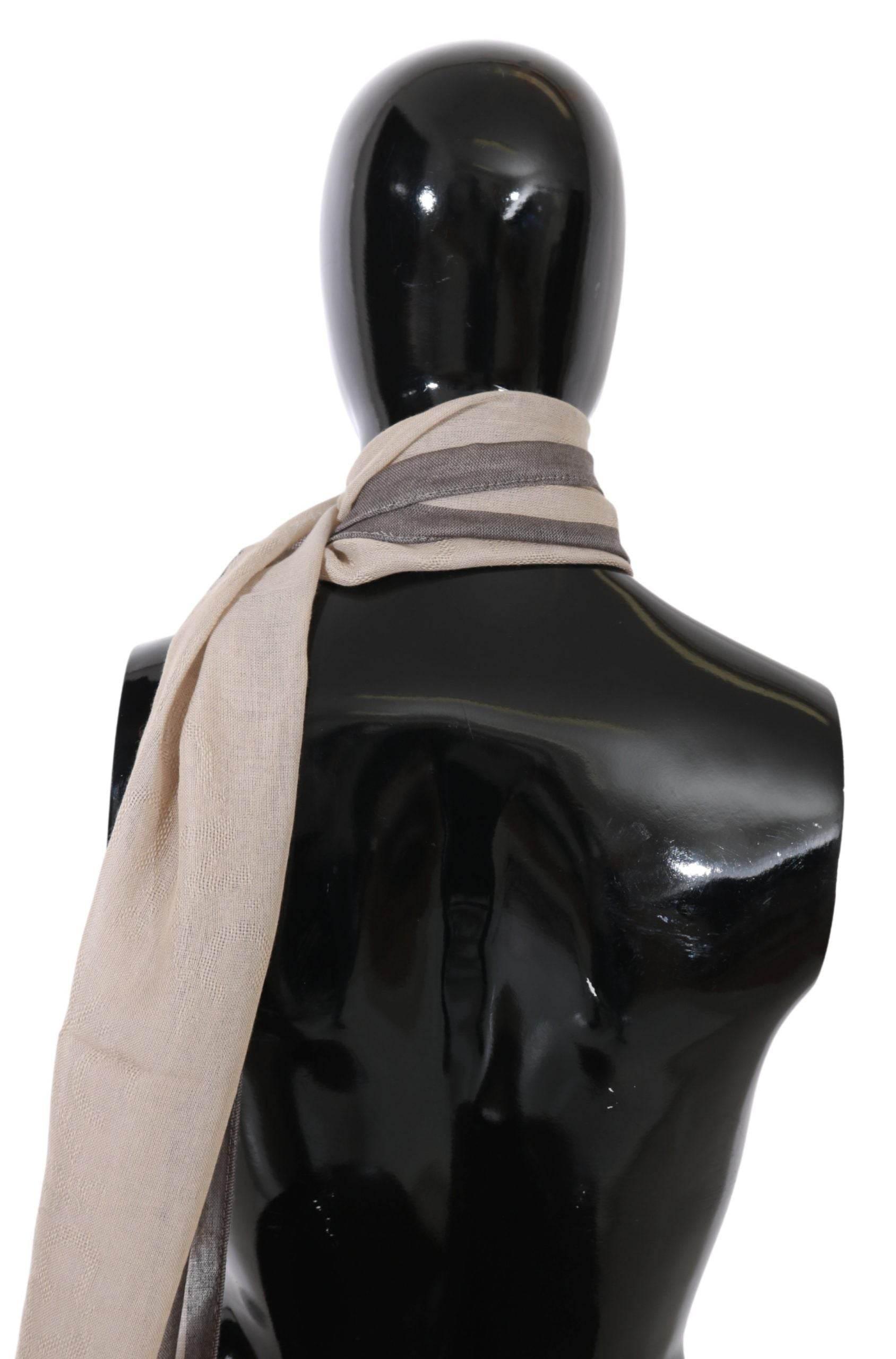 Costume National Beige Women Cotton Shawl Scarf - Hilstor