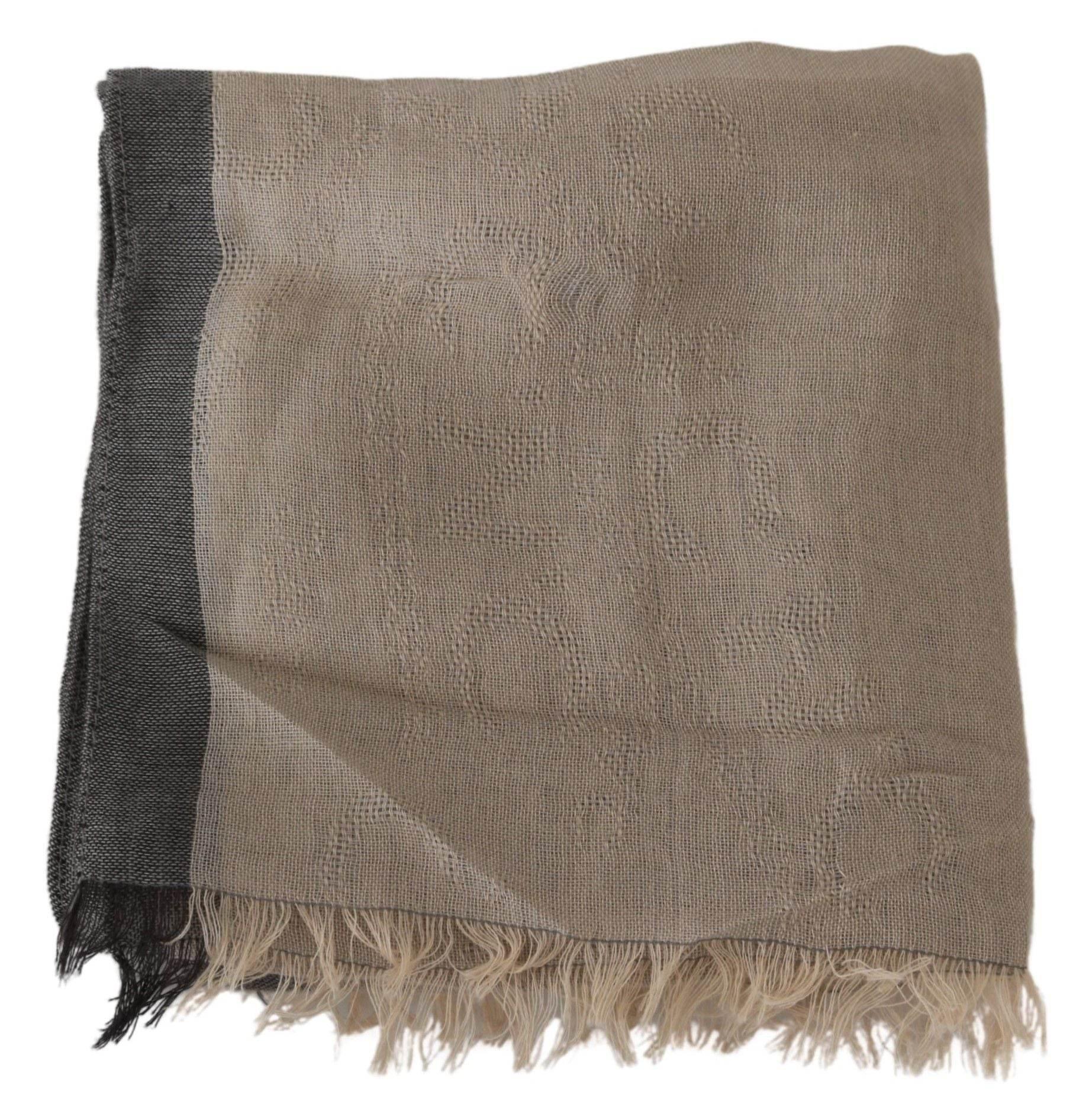 Costume National Beige Women Cotton Shawl Scarf - Hilstor