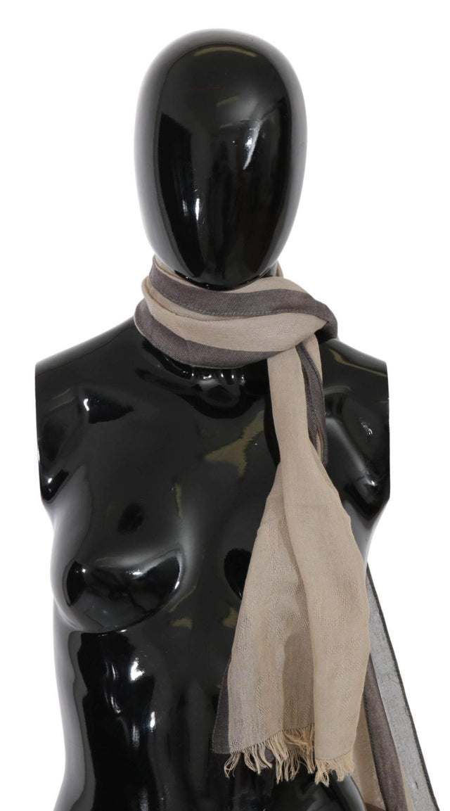 Costume National Beige Women Cotton Shawl Scarf - Hilstor