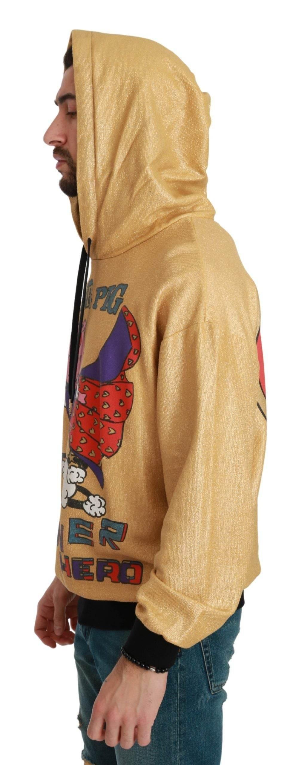 Dolce & Gabbana Gold Pig of the Year Hooded Sweater - Hilstor