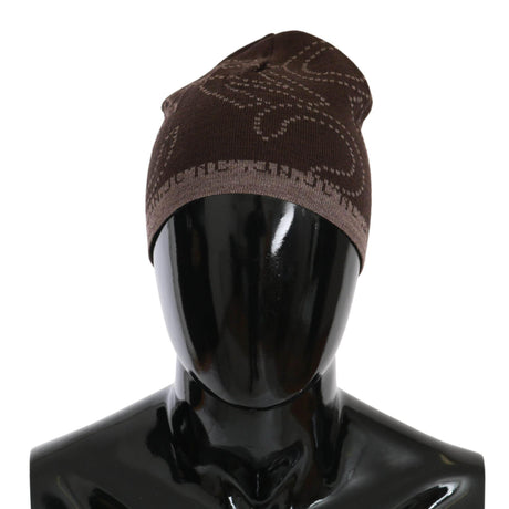 Costume National Chic Two-Tone Wool Blend Beanie - Hilstor
