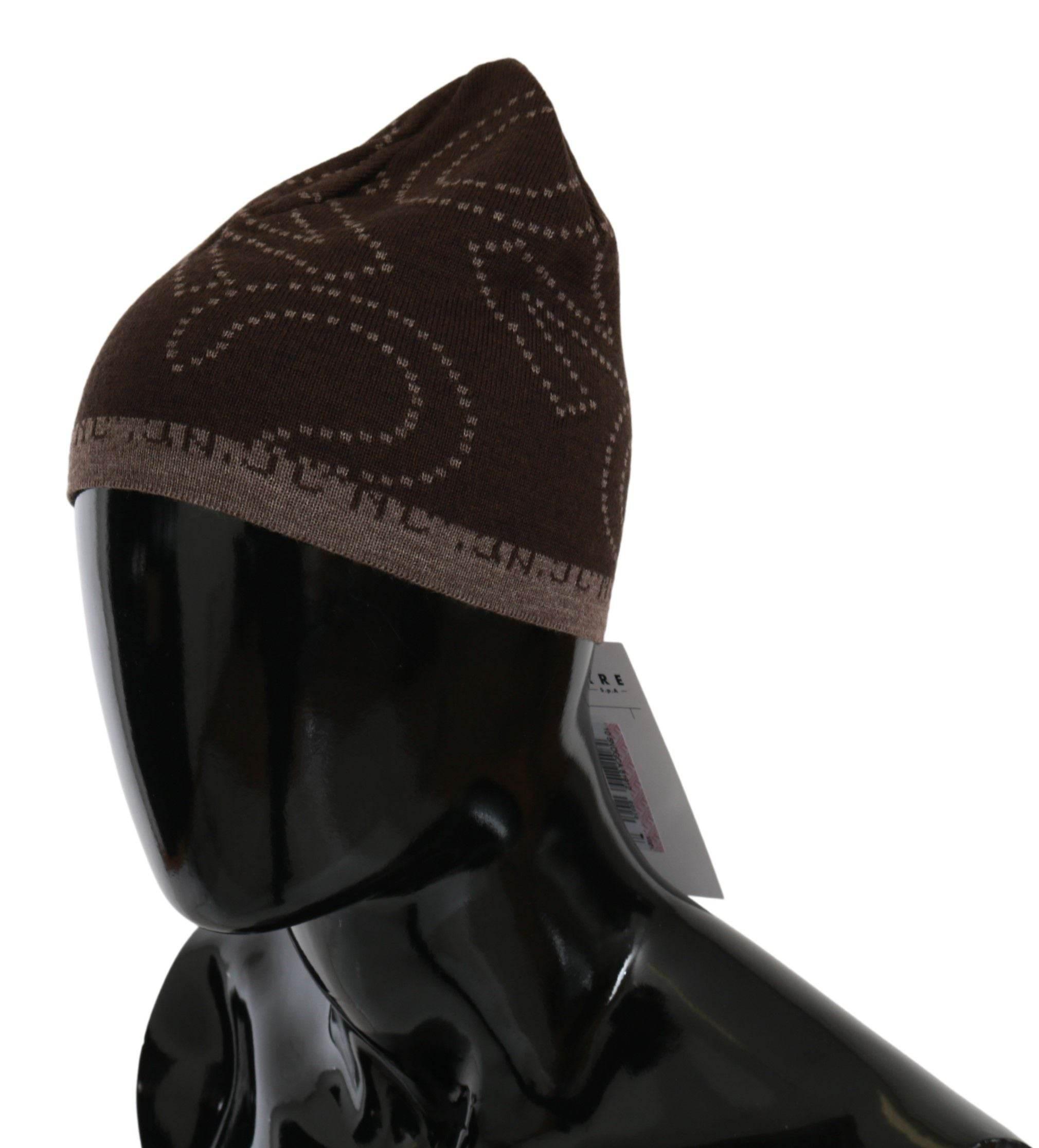 Costume National Chic Two-Tone Wool Blend Beanie - Hilstor