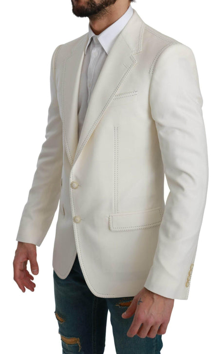 Dolce & Gabbana Elegant Slim Fit Virgin Wool Blazer - Hilstor
