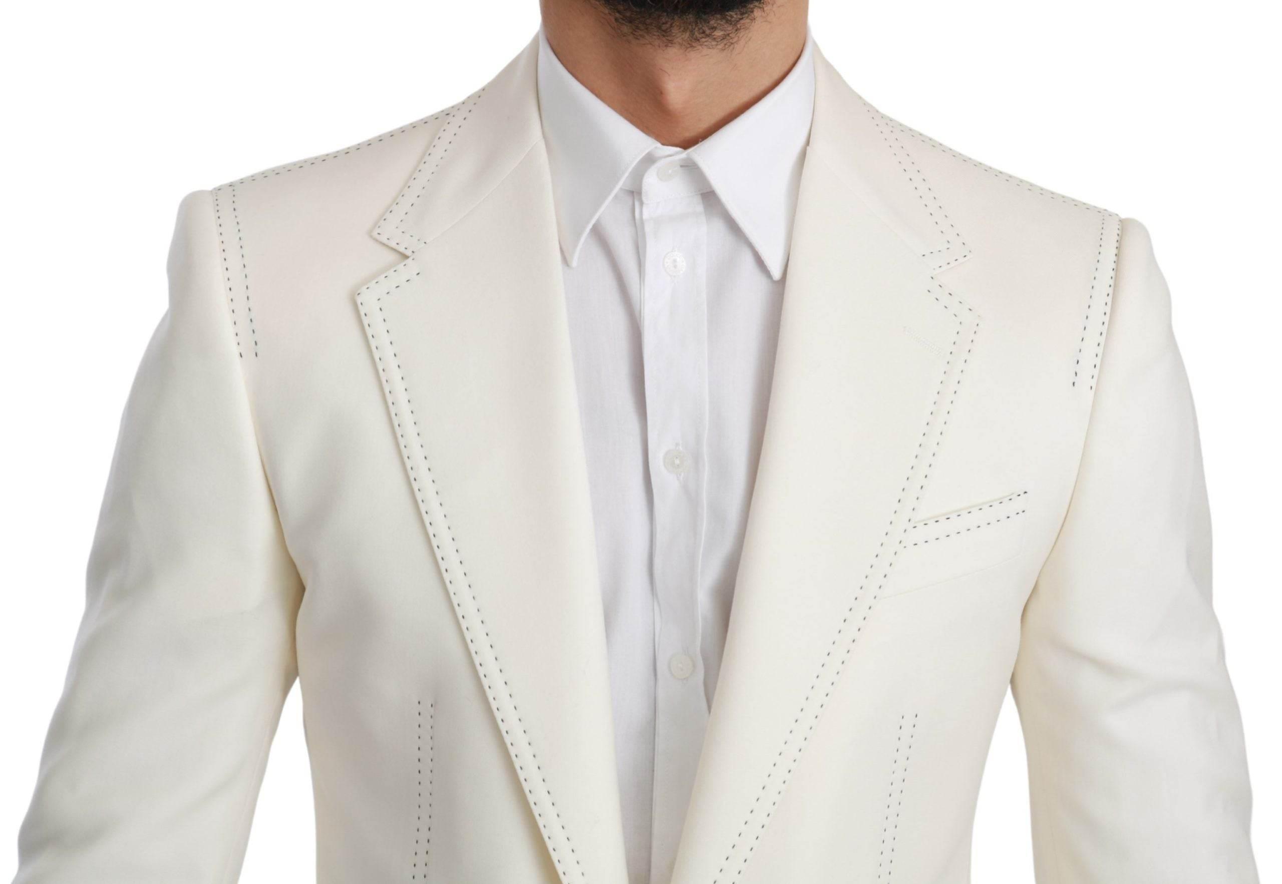 Dolce & Gabbana Elegant Slim Fit Virgin Wool Blazer - Hilstor