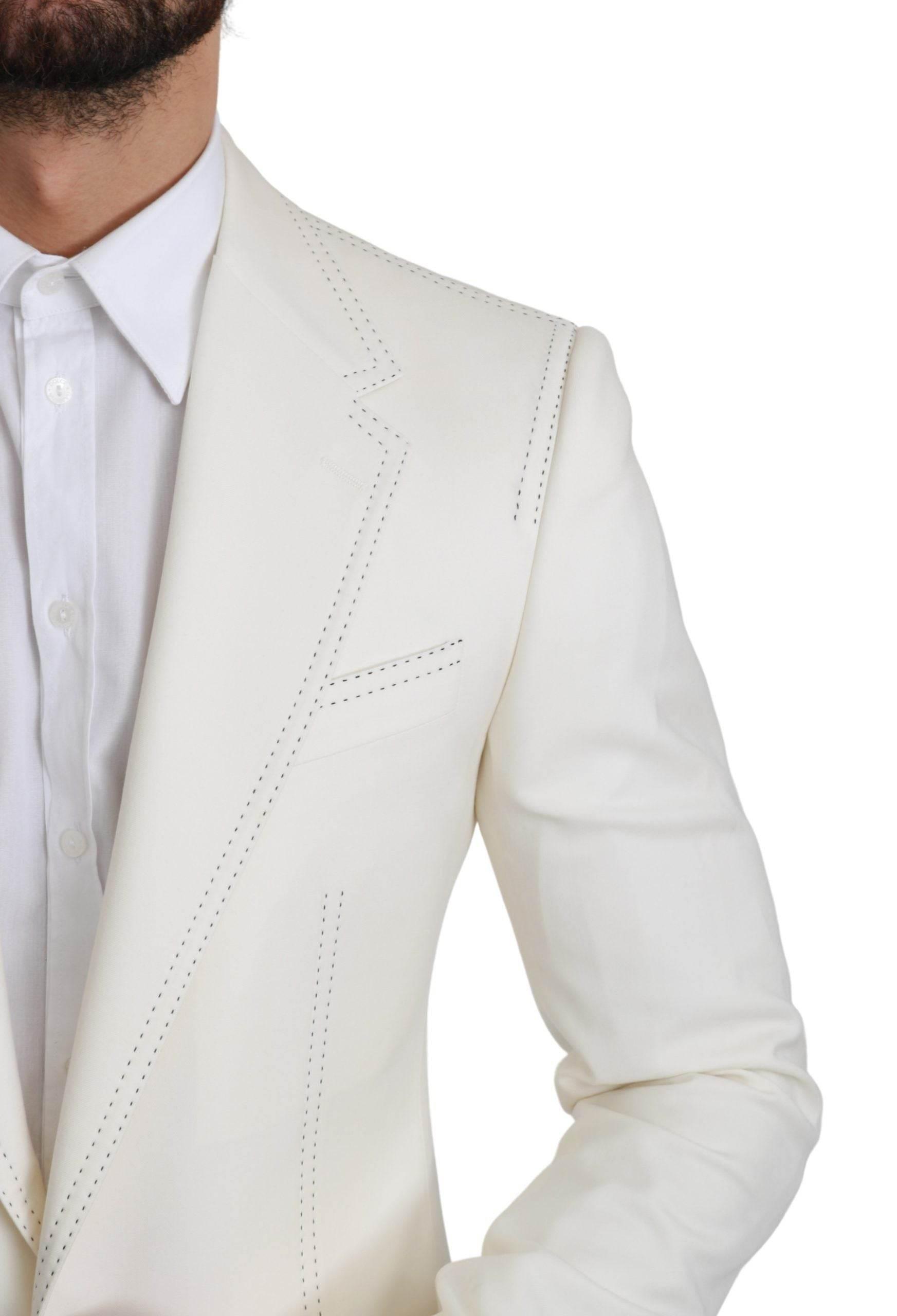 Dolce & Gabbana Elegant Slim Fit Virgin Wool Blazer - Hilstor