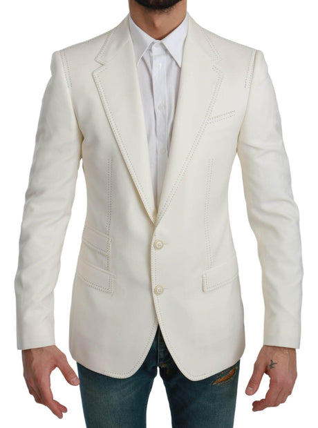 Dolce & Gabbana Elegant Slim Fit Virgin Wool Blazer - Hilstor