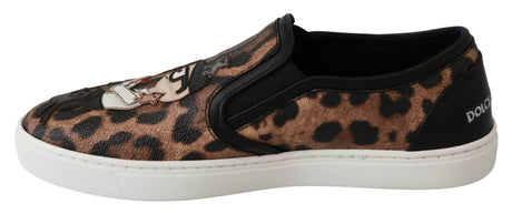 Dolce & Gabbana Chic Leopard Print Loafers for Elegant Comfort - Hilstor