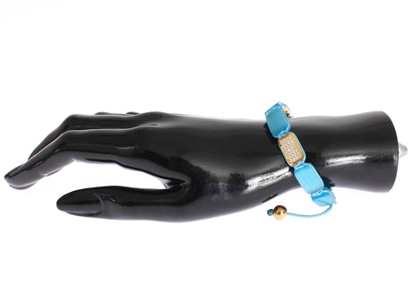 Nialaya Elegant Blue Opal & Diamond-Studded Bracelet - Hilstor