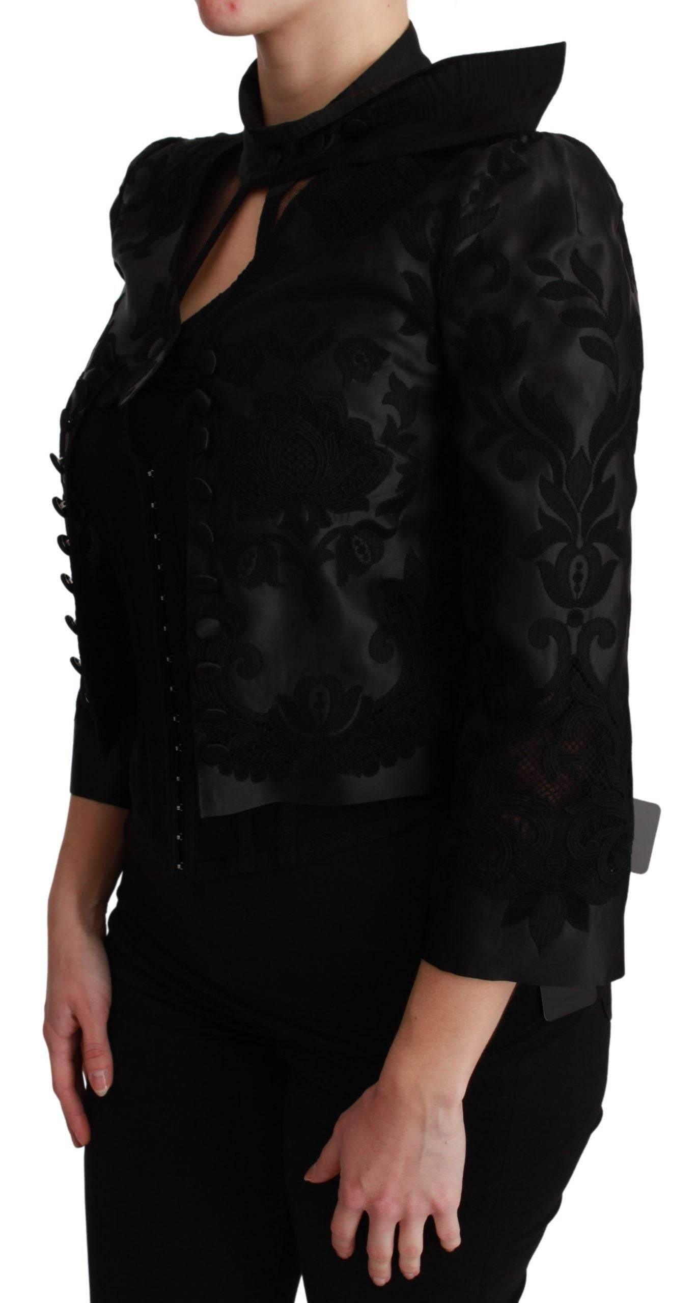 Dolce & Gabbana Exquisite Floral Jacquard Corset Blazer - Hilstor