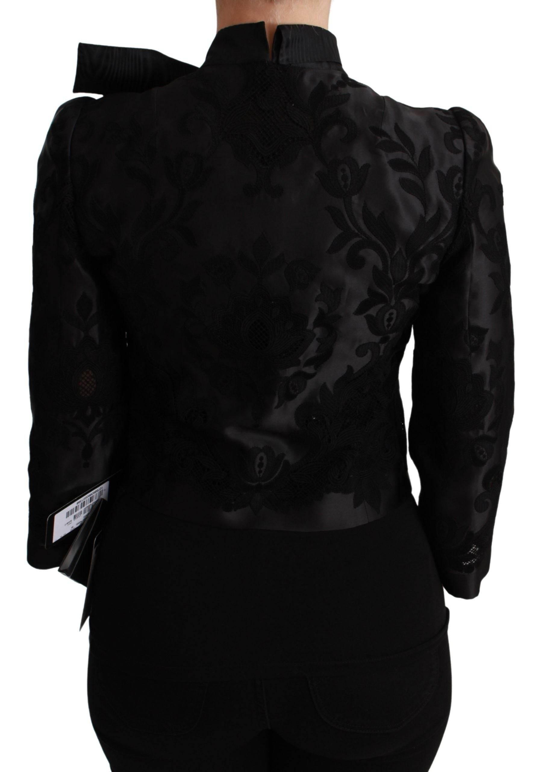 Dolce & Gabbana Exquisite Floral Jacquard Corset Blazer - Hilstor