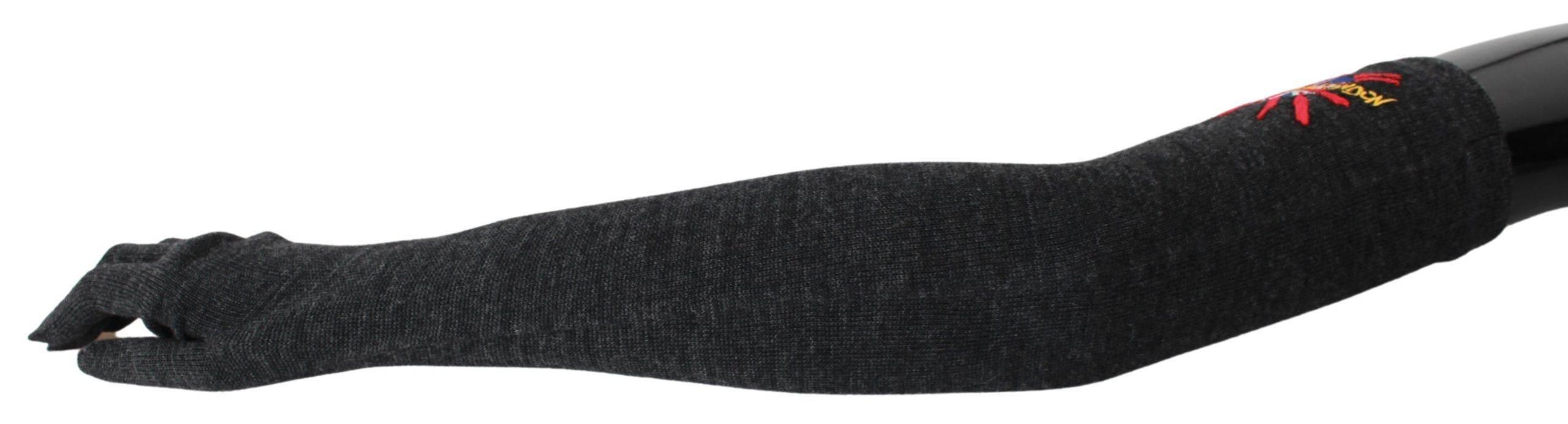 Dolce & Gabbana Elegant Elbow Length Woolen Gloves - Hilstor