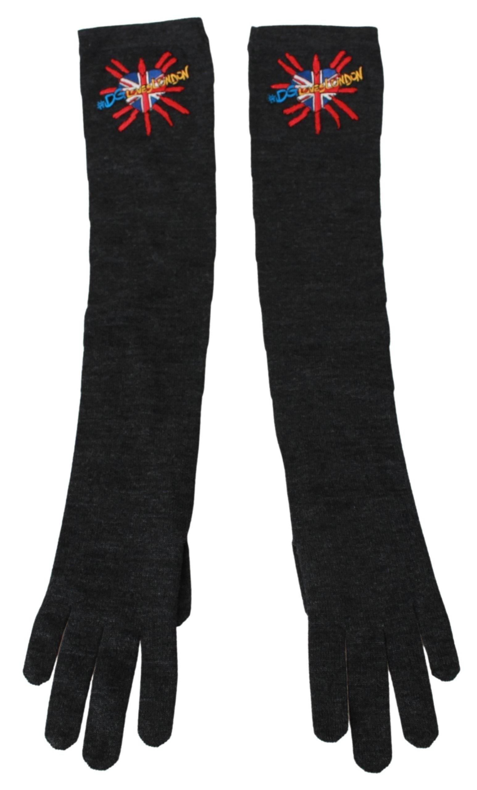 Dolce & Gabbana Elegant Elbow Length Woolen Gloves - Hilstor