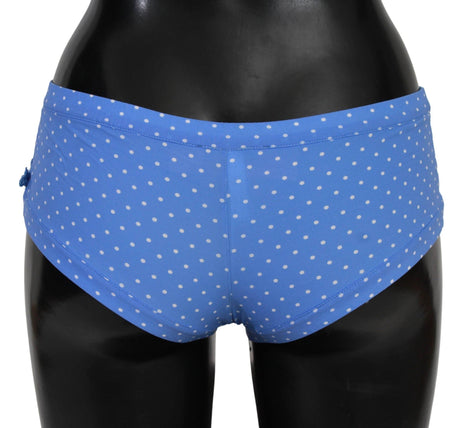 Ermanno Scervino Chic Blue Dotted Designer Bikini Set - Hilstor