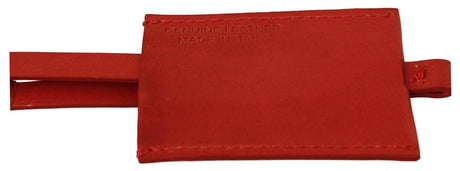 Costume National Elegant Leather and Metal Keychain - Red - Hilstor