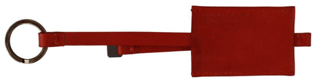 Costume National Elegant Leather and Metal Keychain - Red - Hilstor