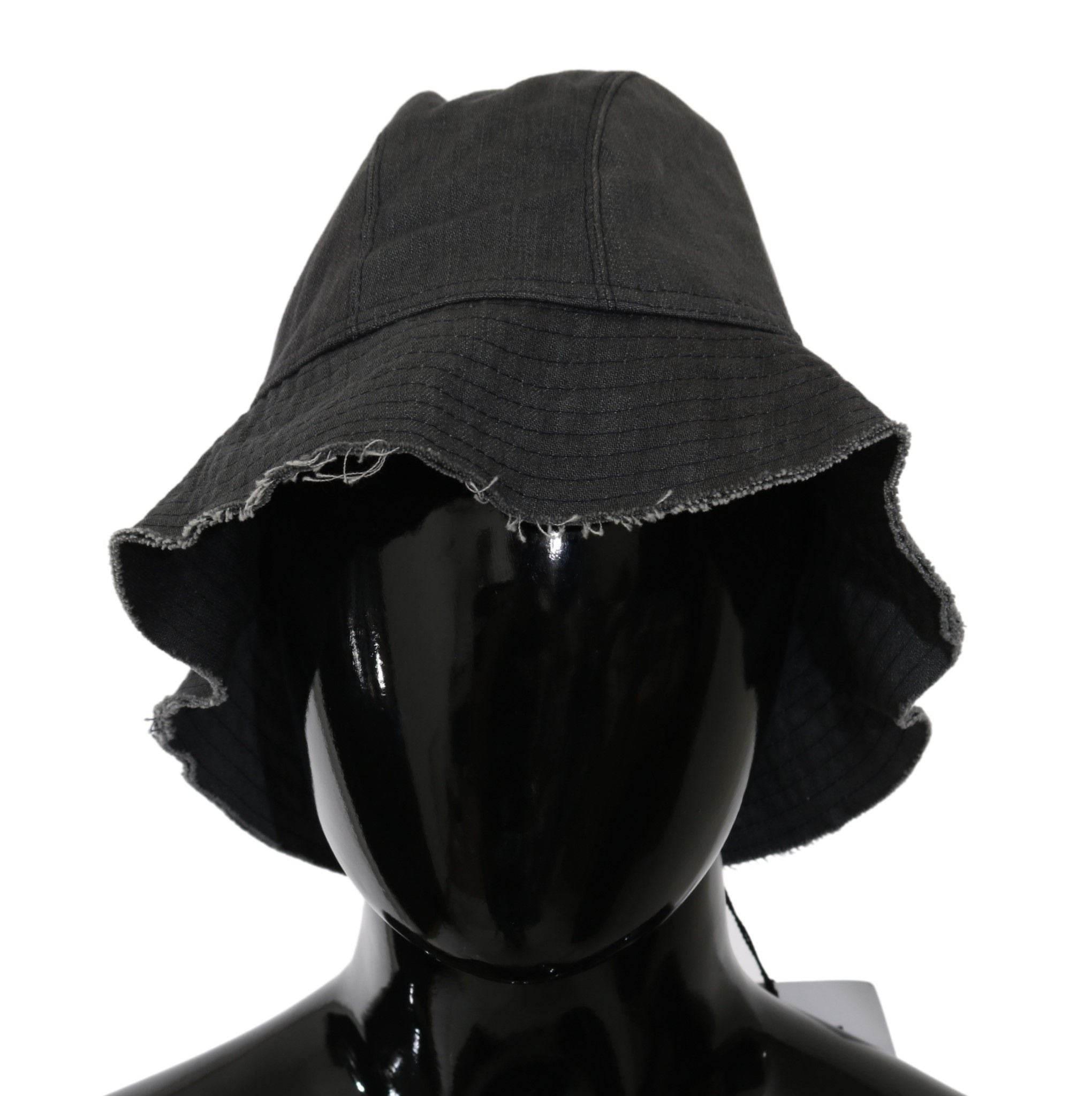 Costume National Chic Black Bucket Hat - Timeless Accessory - Hilstor