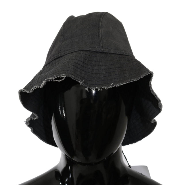 Costume National Chic Black Bucket Hat - Timeless Accessory - Hilstor