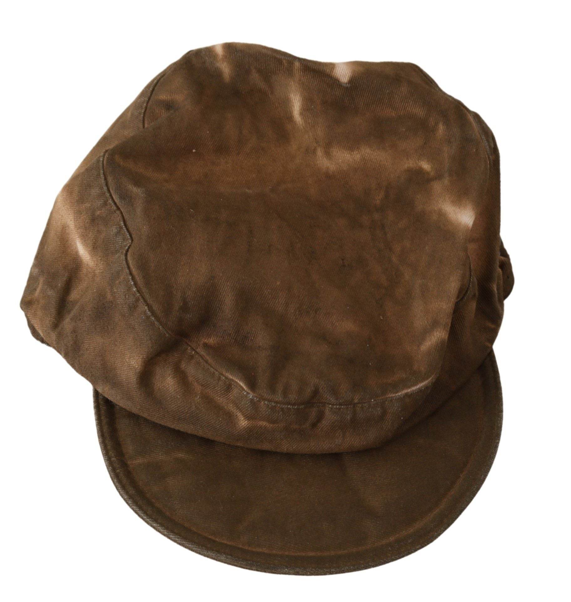 Costume National Brown Newsboy Beret Cabbie Fedora Hat - Hilstor