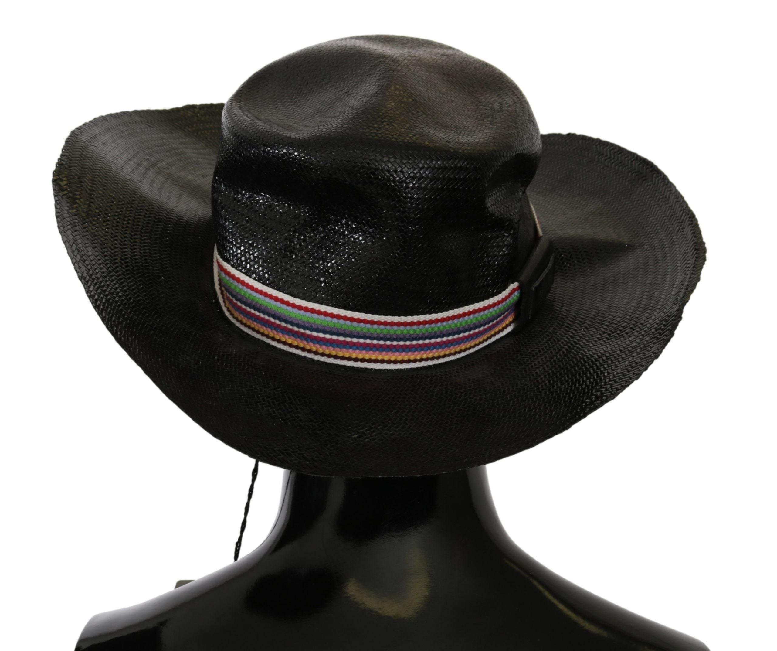 Costume National Black Wide Brim Cowboy Solid Hat - Hilstor