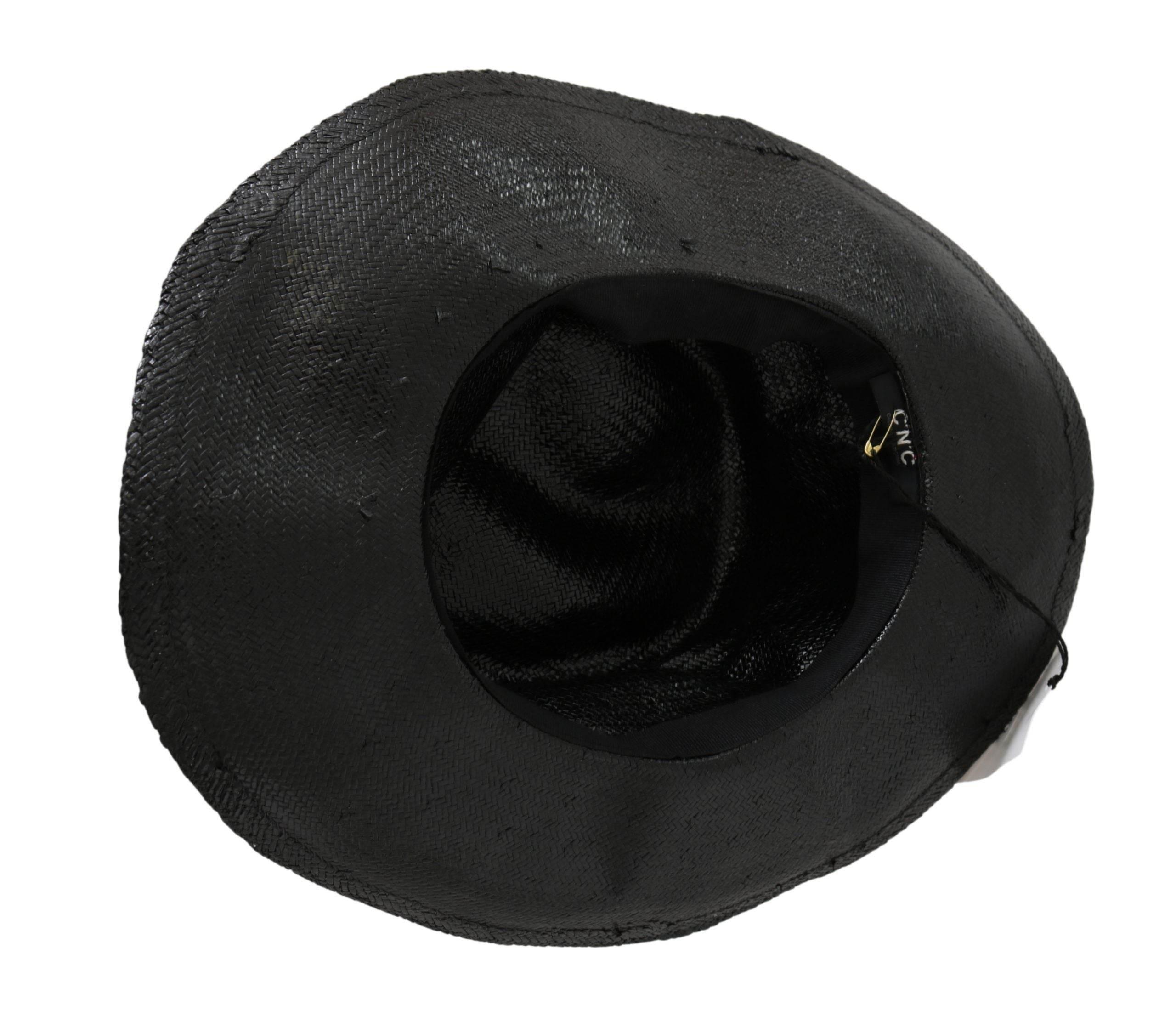 Costume National Black Wide Brim Cowboy Solid Hat - Hilstor