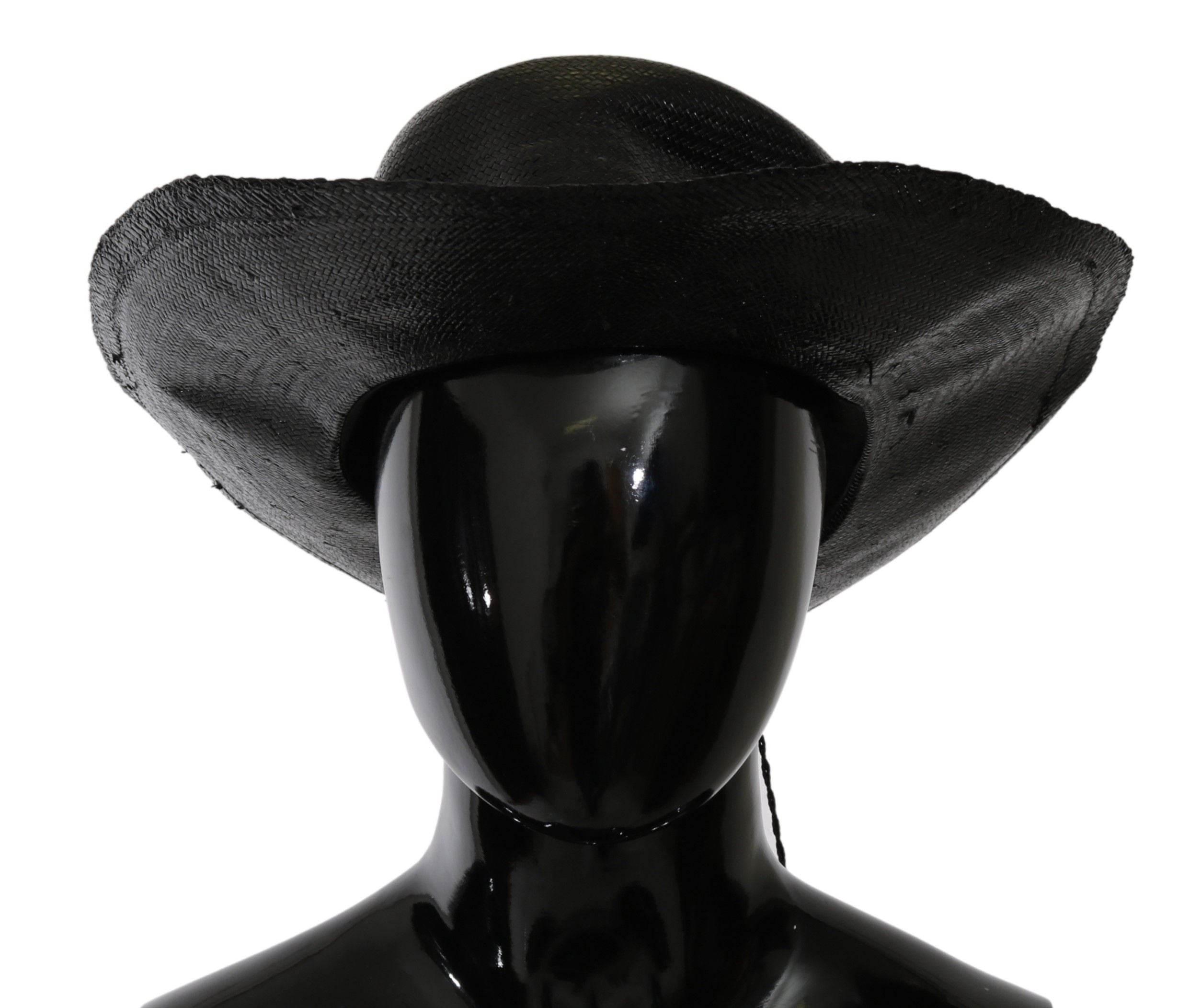 Costume National Black Wide Brim Cowboy Solid Hat - Hilstor
