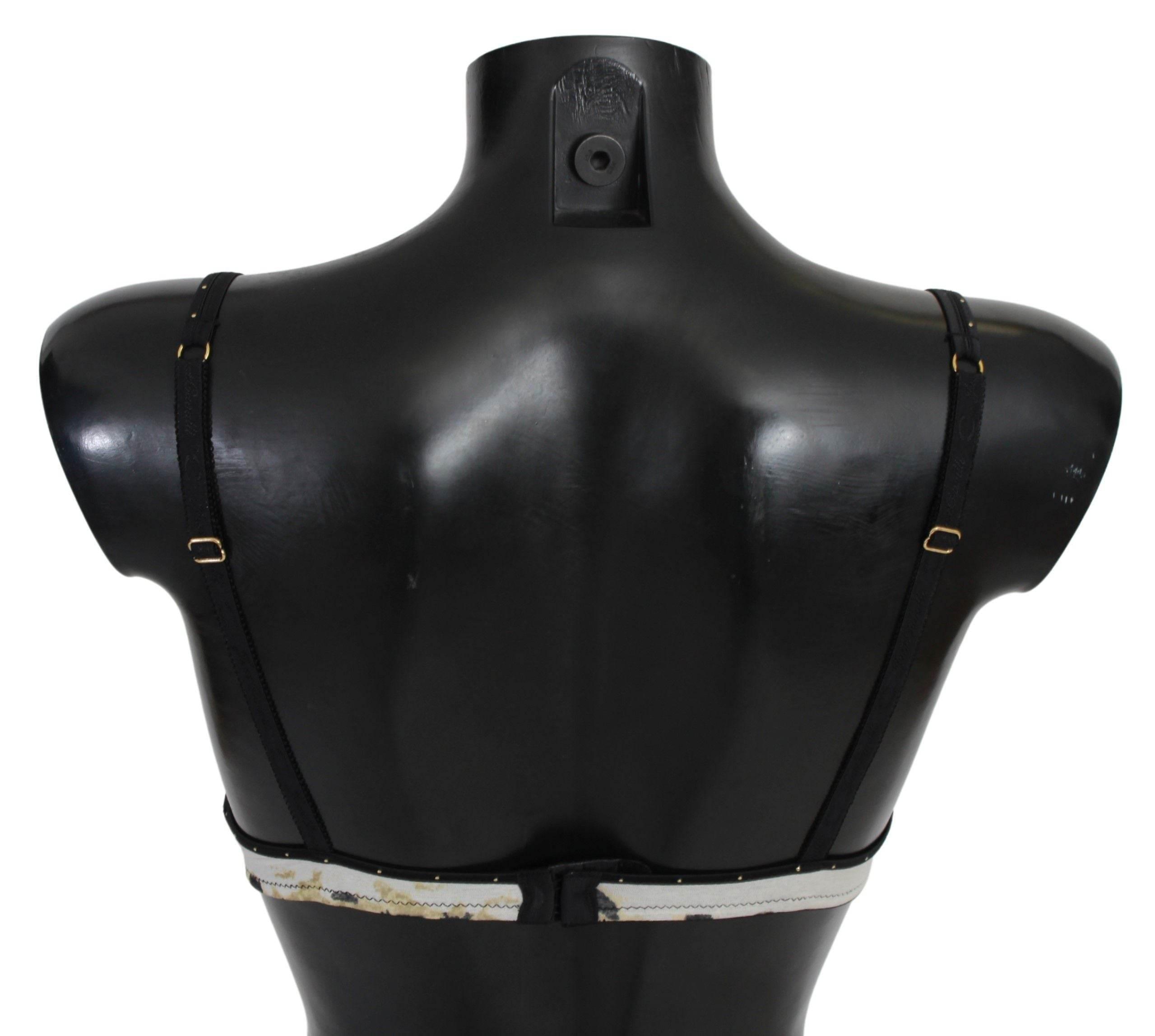 Just Cavalli Elegant White Push-Up Bra With Logo Details - Hilstor