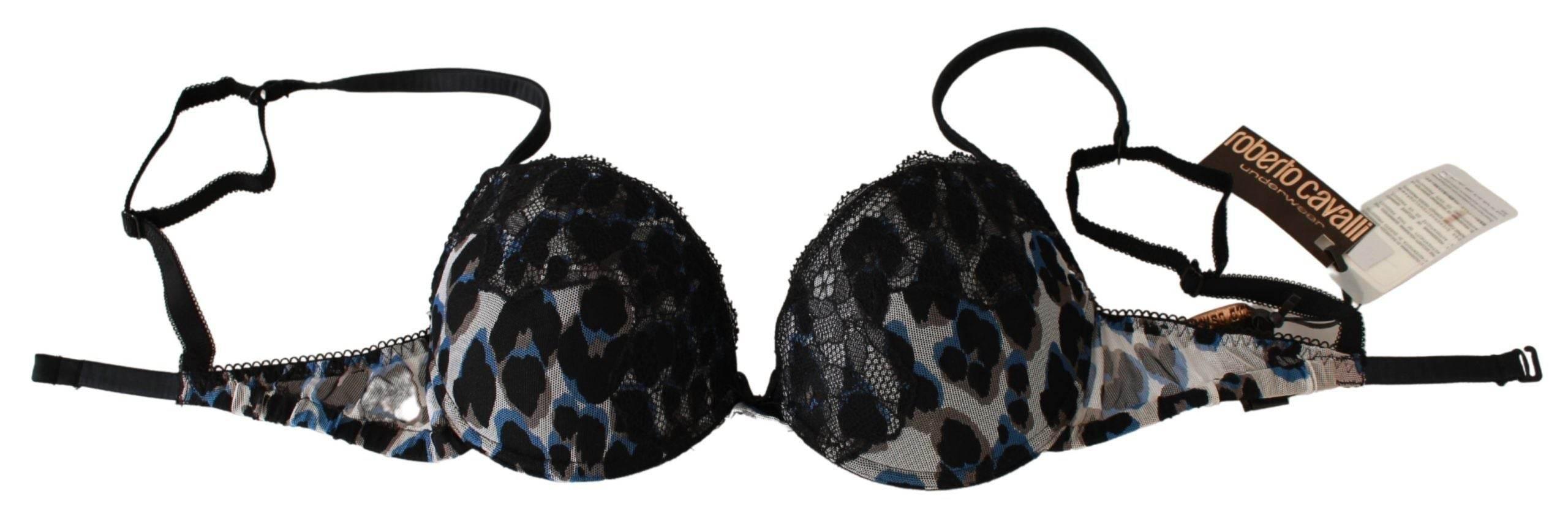 Roberto Cavalli Elegant Black Lace Reggiseno Bra - Hilstor