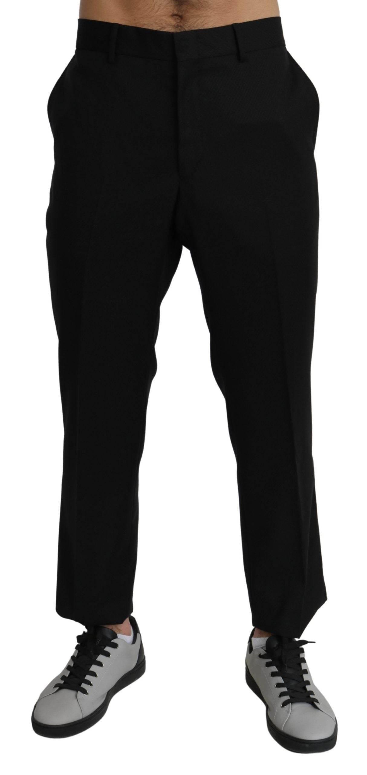 Dolce & Gabbana Elegant Slim Fit Formal Trousers - Hilstor