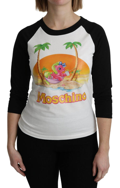 Moschino White Cotton T-shirt My Little Pony Top Tshirt - Hilstor