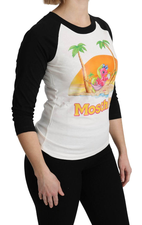 Moschino White Cotton T-shirt My Little Pony Top Tshirt - Hilstor