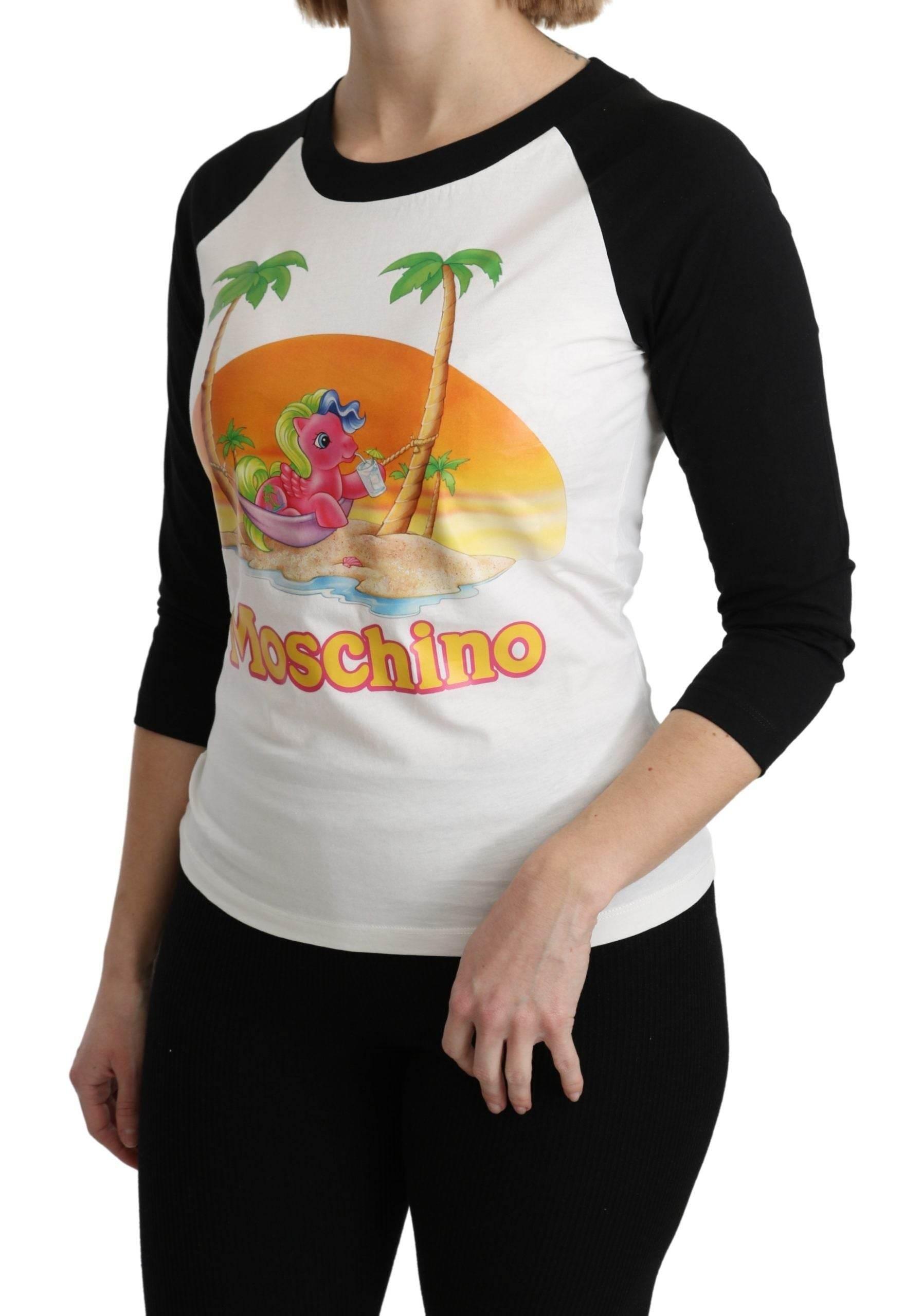 Moschino White Cotton T-shirt My Little Pony Top Tshirt - Hilstor