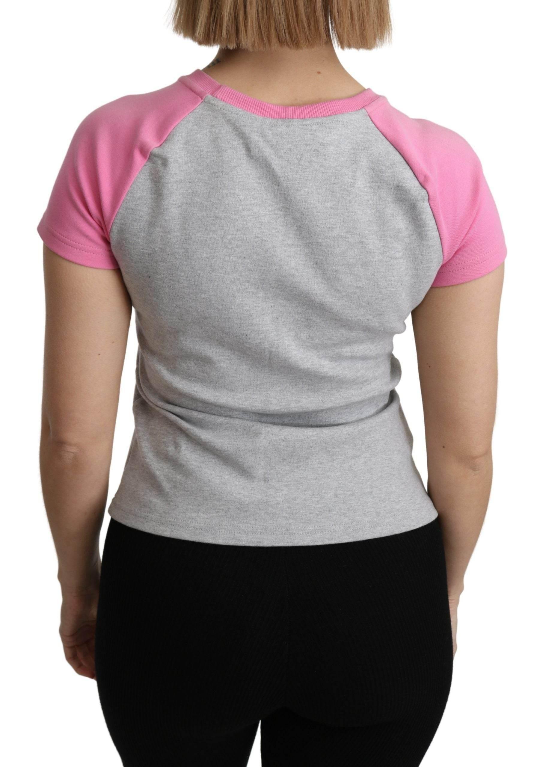 Moschino Gray and pink Cotton T-shirt My Little Pony Top - Hilstor