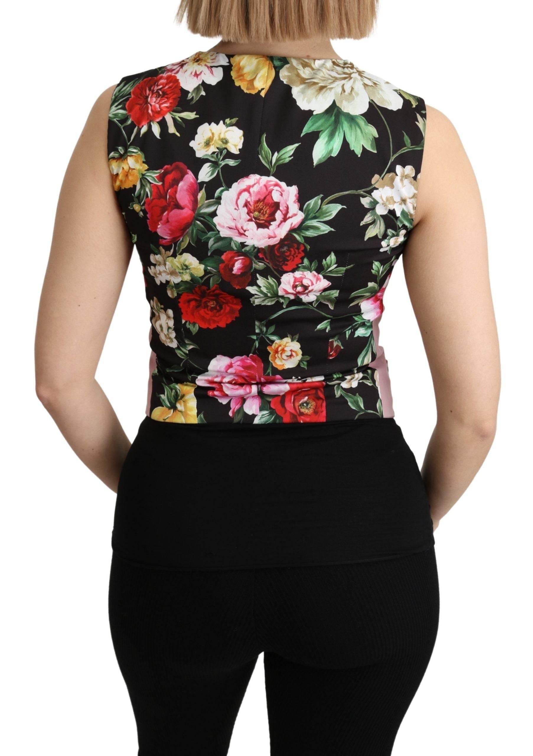 Dolce & Gabbana Chic Sleeveless Vest in Pink Hues - Hilstor