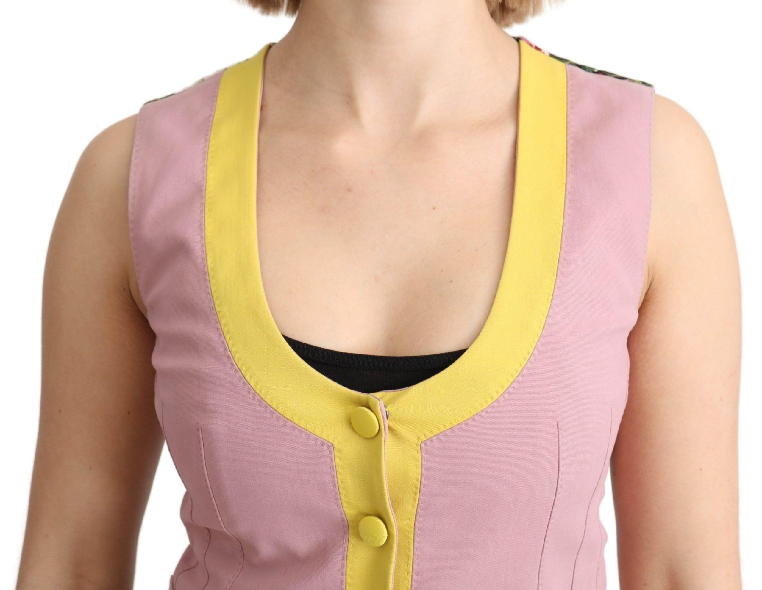 Dolce & Gabbana Chic Sleeveless Vest in Pink Hues - Hilstor