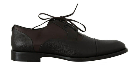 Dolce & Gabbana Elegant Brown Leather Formal Lace-ups - Hilstor