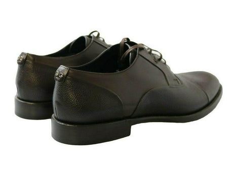Dolce & Gabbana Elegant Brown Leather Formal Lace-ups - Hilstor