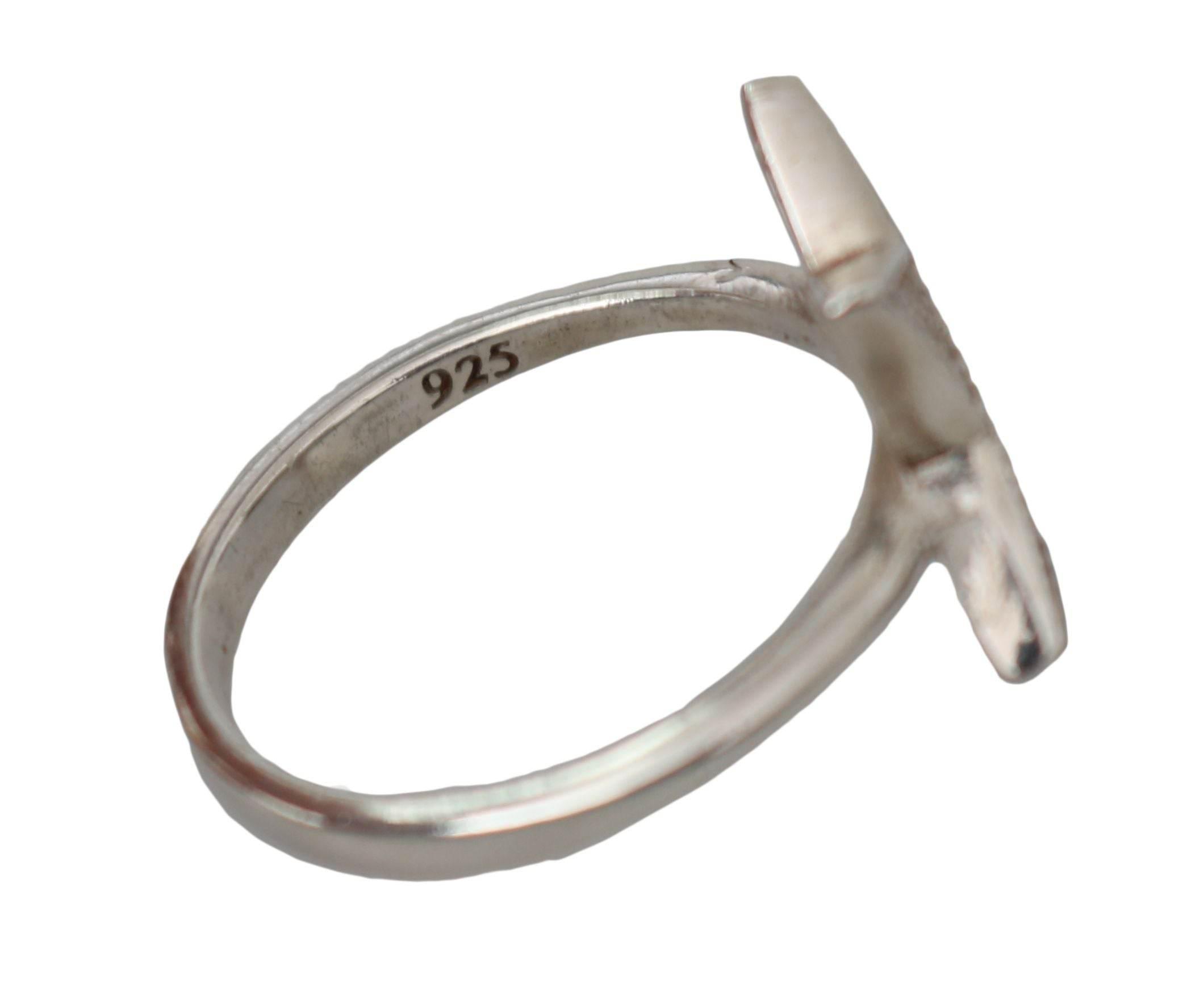 Nialaya Chic Silver CZ Crystal Women's Statement Ring - Hilstor