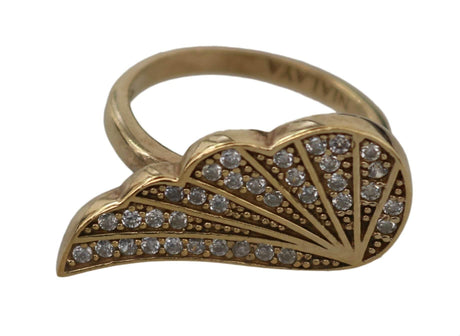 Nialaya Elegant Gold-Crystal Embellished Ring - Hilstor
